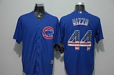 Chicago Cubs #44 Anthony Rizzo Blue USA Flag Fashion Stitched MLB Jersey,baseball caps,new era cap wholesale,wholesale hats
